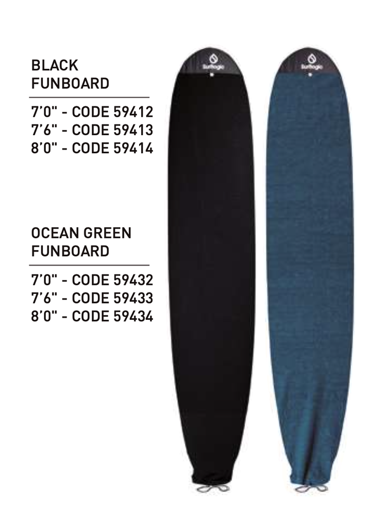 FUNDA TELA FUNBOARD SURFLOGIC 8 OCEAN GREEN