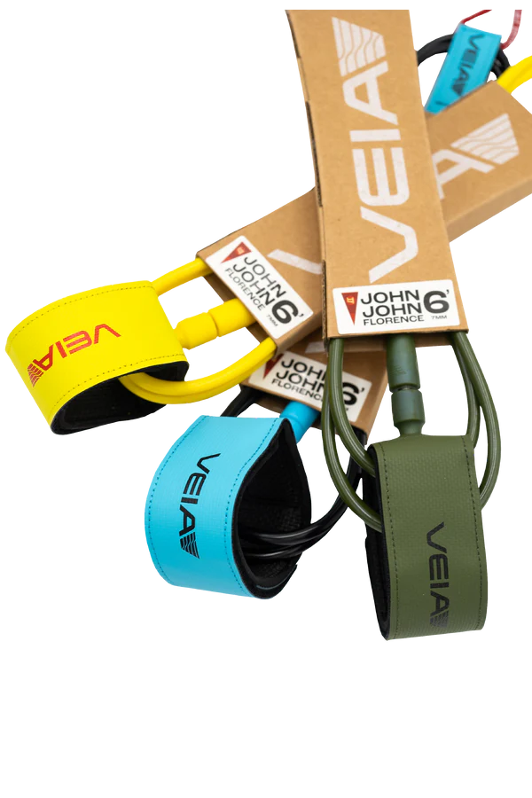 John John Florence Pro 6’ Comp Leash - Yellow / Red