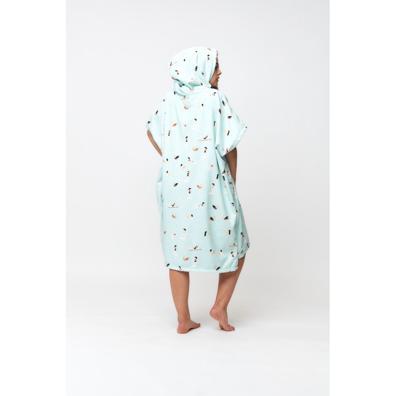 PONCHO MADRAGUE LIGHT BLUE