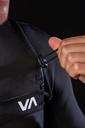 3/2 CHEST ZIP F BLK - S