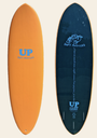 SURFBOARD UP LEE ANN CURREN 6 ́6 LIGHT ORANGE/DARK GREEN