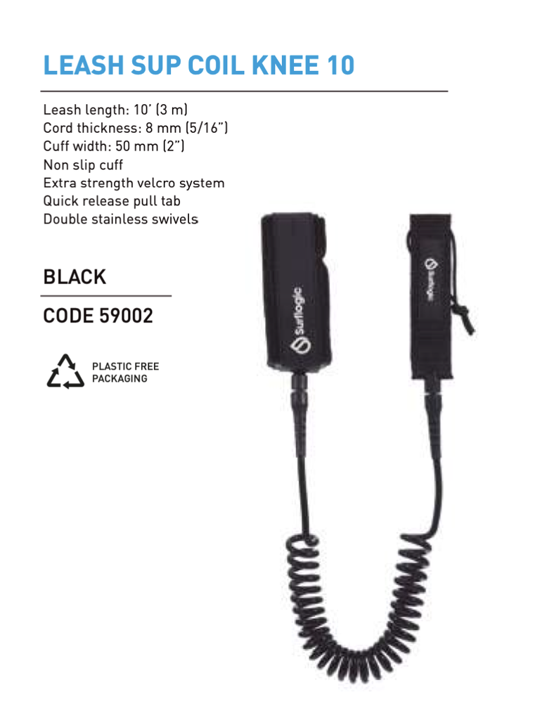 AMARRADERA SUP/LONGBOARD COIL 10 KNEE