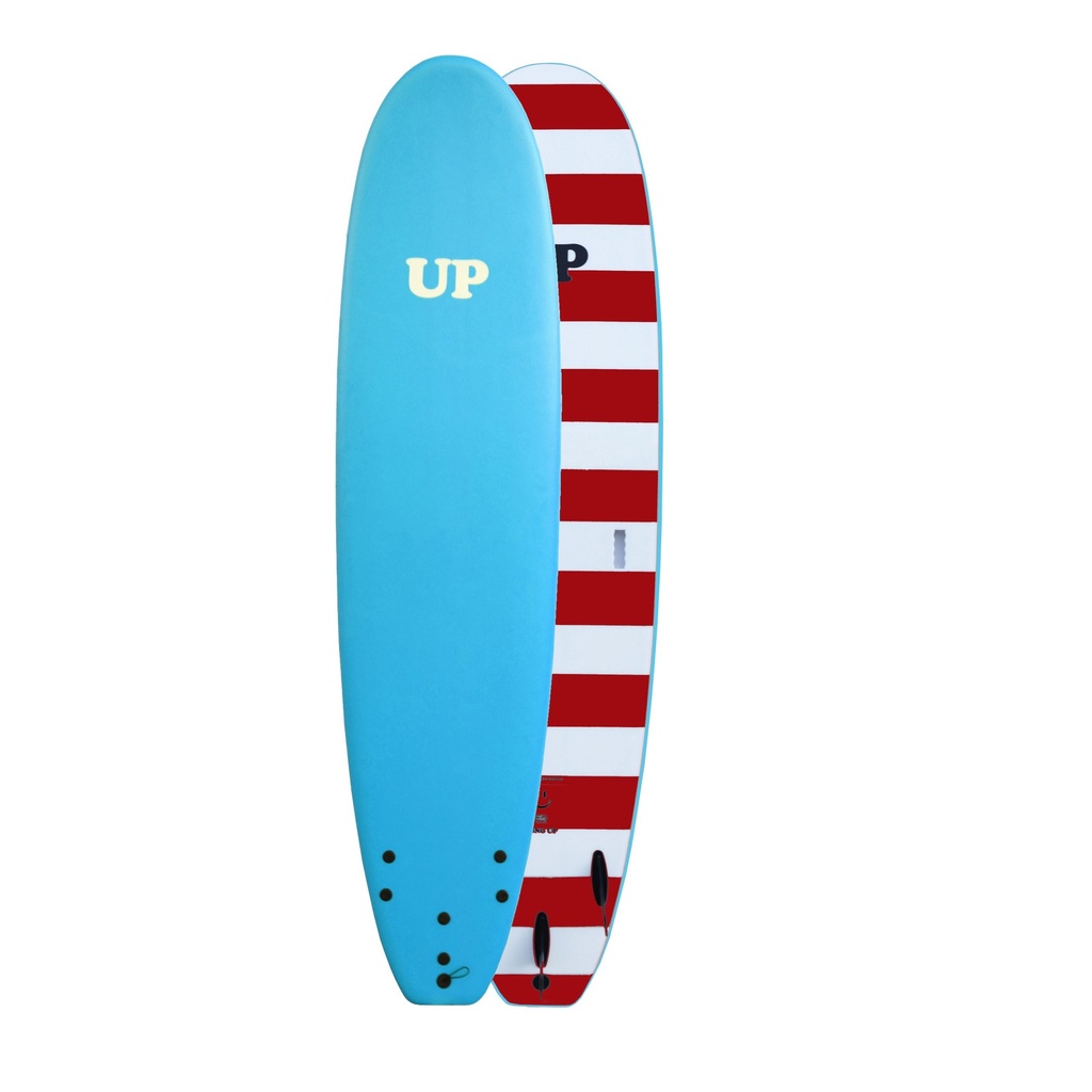 SURFBOARD SOFT LONG UP 8 ́0 AQUAMARINE | WHITE