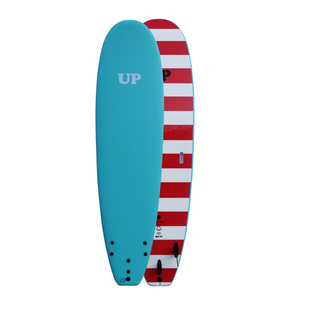 SURFBOARD SOFT MEGA UP 8'6 AQUAMARINE | WHITE