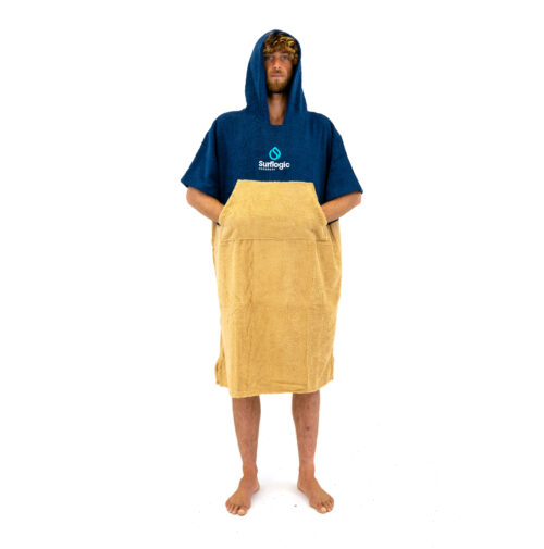 PONCHO NAVY&YELLOW SURFLOGIC