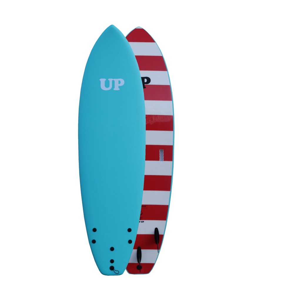 SURFBOARD SOFT WAY UP 7 ́0 AQUA - WHITE