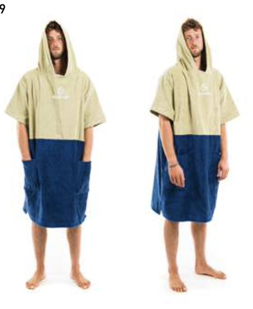 PONCHO SURFLOGIC KHAKI/NAVY