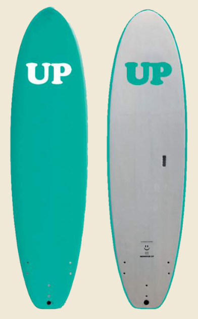 SURFBOARD MONSTER UP 8'0 AQUAMARINE