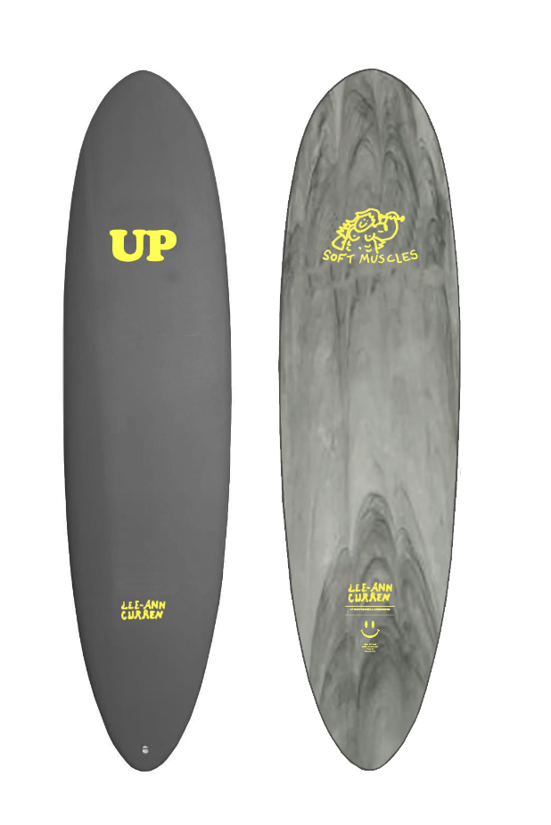 SURFBOARD UP LEE ANN CURREN 6'6 GREY/MARBLE YELLOW