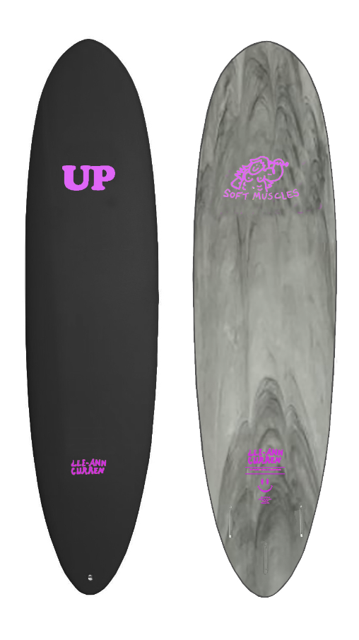 SURFBOARD UP LEE ANN CURREN 6'6 BLACK/MARBLE PINK