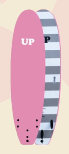 [TLSBUP016] SURFBOARD SOFT LONG UP 8 ́0 PINK - WHITE