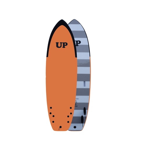 [3492] SURFBOARD SOFT GET UP 6 ́6 ORANGE