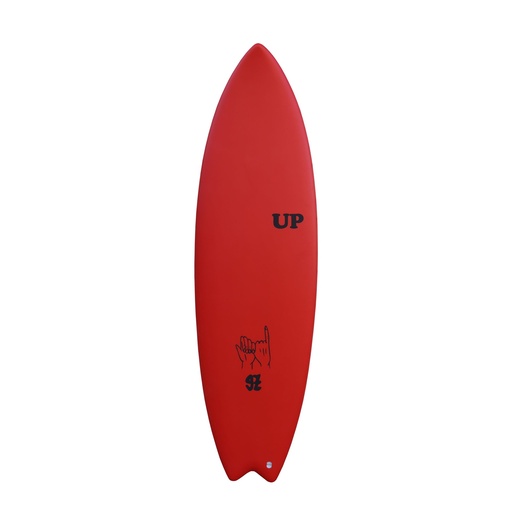 [3526] UP SURFBOARD GONY PRO MODEL 5'9 RED