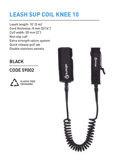 [59002] AMARRADERA SUP/LONGBOARD COIL 10 KNEE