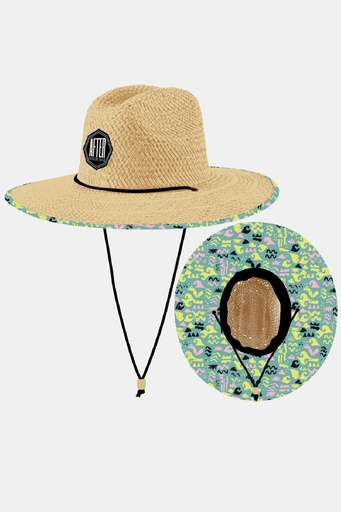 [HA-STR1-STA] SOMBRERO PAJA AFTER ESSENTIAL HATS S/M STAMPS