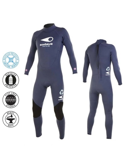 OUTLET SOÖRUZ WETSUIT NIÑO BLUE LINE 3/3 Talla 10